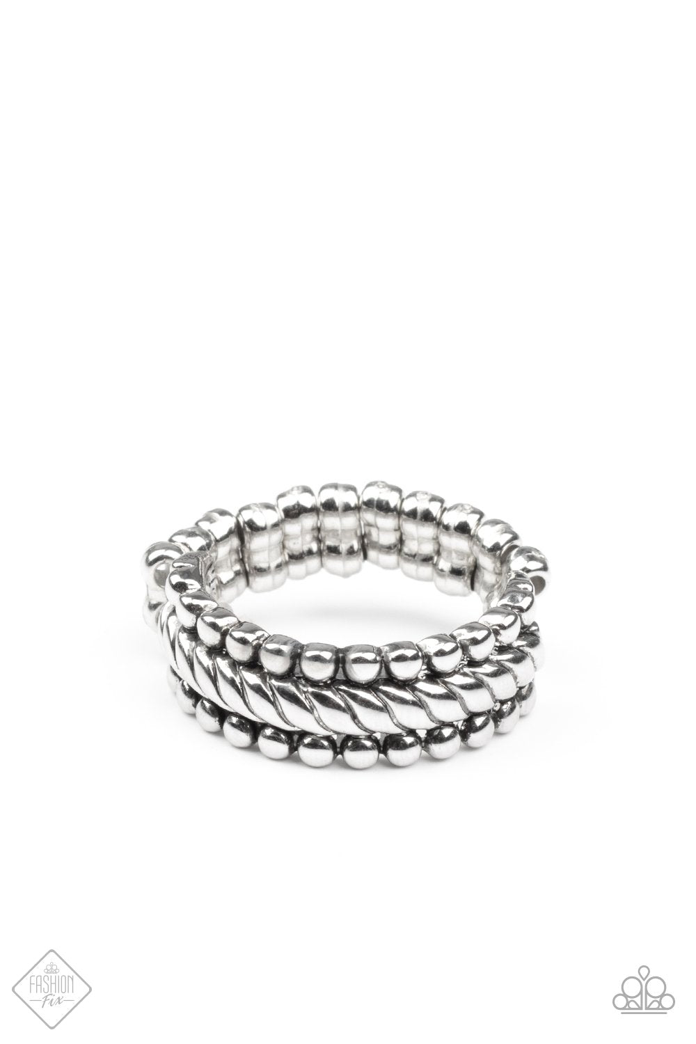 Tangible Texture - Silver Dainty Ring