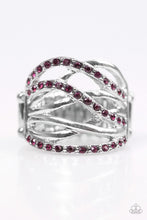 Load image into Gallery viewer, Wrapped Up In Shimmer - Purple Ring
