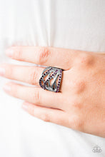Load image into Gallery viewer, Wrapped Up In Shimmer - Purple Ring
