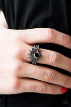 Load image into Gallery viewer, Electric Eclipse - Black Gunmetal Ring