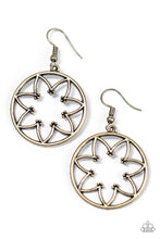 Load image into Gallery viewer, Let It BEAM - Brass Earrings