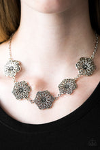 Load image into Gallery viewer, Floral Fluorescence - Silver Necklace