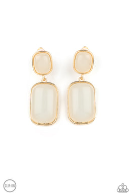 Meet Me At The Plaza - Gold Clip-On Earrings
