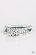 Load image into Gallery viewer, Gardenia Party - Blue Set of Bracelets