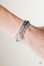 Load image into Gallery viewer, Gardenia Party - Blue Set of Bracelets
