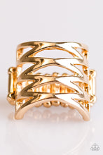 Load image into Gallery viewer, Trapped In Shimmer - Gold Ring