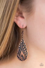 Load image into Gallery viewer, Token Texture - Copper Earrings