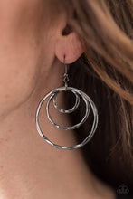 Load image into Gallery viewer, Whirling Worlds - Black Earrings