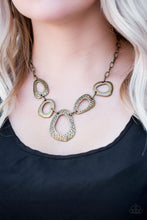 Load image into Gallery viewer, Very CAVE-alier - Brass Necklace