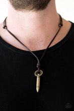 Load image into Gallery viewer, Lucky Shot - Brass Necklace