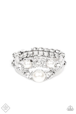 A-List Ambience - White Dainty Ring