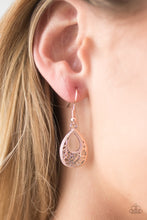 Load image into Gallery viewer, Drop A GLINT - Rose Gold Earrings