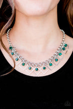 Load image into Gallery viewer, GEO Down In History - Green Necklace