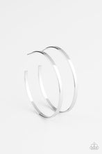 Load image into Gallery viewer, Lean Into The Curves - Silver Hoop Earrings