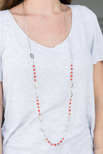 Load image into Gallery viewer, Sparkling Sophistication - Orange Necklace