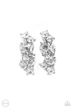 Load image into Gallery viewer, Cosmic Celebration - White Clip-On Earrings