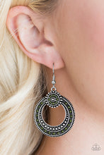 Load image into Gallery viewer, Colorful Coasts - Green Earrings