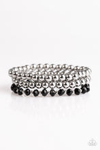 Load image into Gallery viewer, City Sleek - Black Set of Bracelets