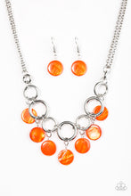 Load image into Gallery viewer, Coastal Adventure - Orange Necklace
