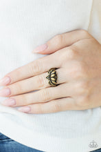 Load image into Gallery viewer, Lotus Crowns - Brass Ring