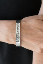 Load image into Gallery viewer, No Excuses - Silver Bracelet