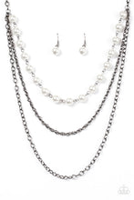 Load image into Gallery viewer, Right On The Money - White (Gunmetal) Necklace