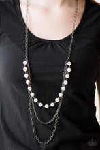 Load image into Gallery viewer, Right On The Money - White (Gunmetal) Necklace