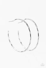 Load image into Gallery viewer, Industrial Edge - Silver Hoop Earrings