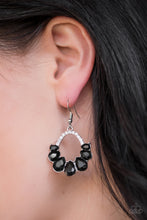 Load image into Gallery viewer, Kissable Shimmer - Black Earrings