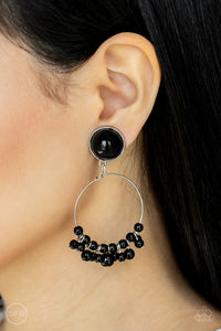 Cabaret Charm - Black Earrings