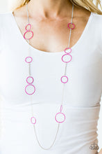 Load image into Gallery viewer, Hoop and Hoppin - Pink Necklace