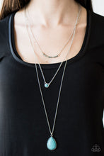 Load image into Gallery viewer, Stone Streams - Blue Necklace