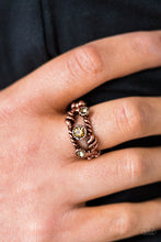 Load image into Gallery viewer, Runways and Rhinestones - Copper Ring