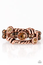 Load image into Gallery viewer, Runways and Rhinestones - Copper Ring