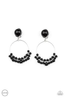 Cabaret Charm - Black Earrings