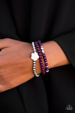 Load image into Gallery viewer, Waltzing Wildflowers - Purple Set of Bracelets