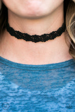 Load image into Gallery viewer, Feeling FLEURty - Black Choker Necklace