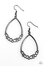 Load image into Gallery viewer, Geo Go-Getter - Black Gunmetal Earrings