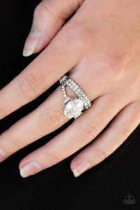 Bling Queen - White Dainty Ring