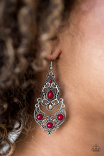 Load image into Gallery viewer, Jungle Runway - Red Earrings