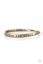 Load image into Gallery viewer, Live The Story - Brass Bracelet