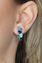 Load image into Gallery viewer, Cosmic Celebration - Blue Clip-On Earrings