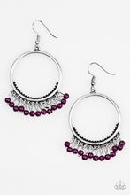 Load image into Gallery viewer, The World Is A Jungle - Purple Earrings