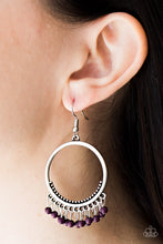 Load image into Gallery viewer, The World Is A Jungle - Purple Earrings
