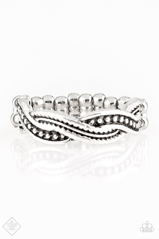 Texture Tango - Silver Dainty Ring
