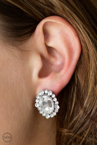 Hold Court - White Earrings