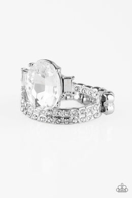 Bling Queen - White Dainty Ring