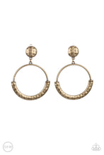 Load image into Gallery viewer, Rustic Horizons - Brass Clip-On Earrings