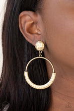 Load image into Gallery viewer, Rustic Horizons - Brass Clip-On Earrings