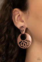 Load image into Gallery viewer, Industrial Eden - Copper Clip-On Earrings